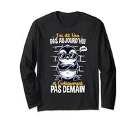 Pingouin Non Pas Aujourd'hui Pas Demain Humour idée Pingouin Manche Longue