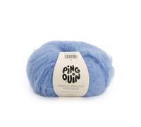 Pingouin Pelote de laine Pingo Brush Mohair – 17% laine, 17% mohair – Aig. n°6 – Bleu lavande