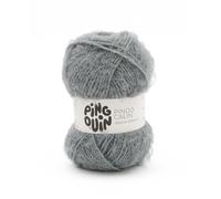 Pingouin - Pelote de Laine PINGO Calin - Laine à Tricoter - 38% Acrylique,62% Polyamide - Aiguille n°5 - Couleur Gris Moyen
