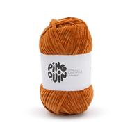 Pingouin - Pelote de Laine Pingo Chenille - Laine à Crocheter et à Tricoter - 100% POLYESTER - Aiguille n°6 - Couleur ORANGE