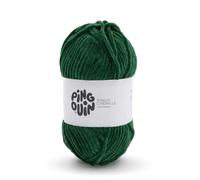 Pingouin - Pelote de Laine Pingo Chenille - Laine à Crocheter et à Tricoter - 100% POLYESTER - Aiguille n°6 - Couleur VERT