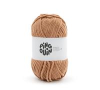 Pingouin - Pelote de Laine Pingo Chenille - Laine à Crocheter et à Tricoter - 100% POLYESTER - Aiguille n°6 - Couleur MARRON