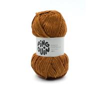 Pingouin Pelote de laine Pingo Chenille - 100% polyester - crochet/tricot - aig. n°6 - Marron