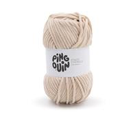 Pingouin - Pelote de Laine PINGO Chenille - Laine à Tricoter - 100% Polyester - Aiguille n°6 - Couleur Beige