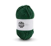 Pingouin - Pelote de Laine Pingo Chenille - Laine à Tricoter - 100% POLYESTER - Aiguille n°6 - Couleur VERT FORET