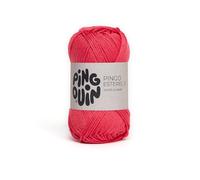 Pingouin - Pelote de Laine PINGO ESTEREL 3 de 52g - Laine à Tricoter - 100% COTON - Aiguille n°3 - Couleur ROUGE