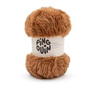 Pingouin - Pelote de Laine Pingo Furry Soft - Laine à Crocheter et à Tricoter - 100% POLYESTER - Aiguille n°8 - Couleur MARRON