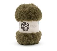 Pingouin - Pelote de Laine Pingo Furry Soft - Laine à Crocheter et à Tricoter - 100% POLYESTER - Aiguille n°8 - Couleur VERT