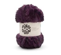 Pingouin - Pelote de Laine Pingo Furry Soft - Laine à Tricoter - 100% POLYESTER - Aiguille n°8 - Couleur PRUNE/VIOLET