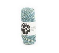 Pingouin - Pelote de Laine Pingo Macrame - Laine à Tricoter - 60% COTON,36% POLYESTER,4% FIBRES DIVERSES - Aiguille n°7 - Couleur IMPRIME MARIN