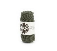 Pingouin - Pelote de Laine Pingo Macrame - Laine à Tricoter - 60% COTON,36% POLYESTER,4% FIBRES DIVERSES - Aiguille n°7 - Couleur KAKI