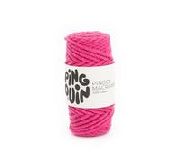 Pingouin - Pelote de Laine Pingo Macrame - Laine à Tricoter - 60% COTON,36% POLYESTER,4% FIBRES DIVERSES - Aiguille n°7 - Couleur FUSHIA