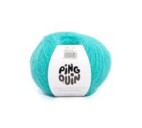 Pingouin - Pelote de Laine Pingo Modoux - Mohair - Laine à Tricoter - 10% LAINE,10% MOHAIR,80% ACRYLIQUE - Aiguille n°4.5 - Couleur BLEU LAGON