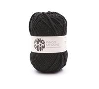 Pingouin - Pelote de Laine PINGO MYLAINE - Laine à Tricoter - 100% Laine - Aiguille n°6 - Couleur Noir