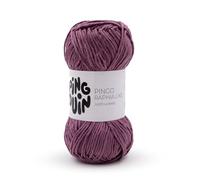 Pingouin - Pelote de Laine Pingo Raphia Like - Laine à Crocheter et à Tricoter - 100% POLYESTER - Aiguille n°6 - Couleur VIOLET