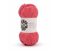 Pingouin - Pelote de Laine Pingo Raphia Like - Laine à Crocheter et à Tricoter - 100% POLYESTER - Aiguille n°6 - Couleur ROSE