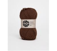 Pingouin - Pelote de Laine PINGO YARN 3 de 50g - Laine à Tricoter - 80% ACRYLIQUE,20% LAINE - Aiguille n°5 - Couleur CHOCOLAT