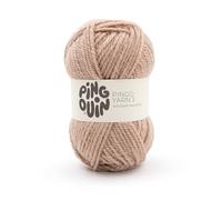Pingouin - Pelote de Laine PINGO Yarn 3 - Laine à Tricoter - 20% Laine,80% Acrylique - Aiguille n°5 - Couleur Lin Chine