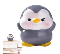 Pingouin petit animal pour enfants, figurines de pingouin miniatures, figurines miniatures en résine, figurine d'animal pour statues d'extérieur amusantes de couleurs vives DIY