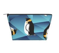 Pingouin polygone Abstrait, Trousse de Toilette Trousse de Maquillage Sac à cosmétiques Trousse de Toilette de Voyage Portable