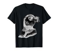 Pingouin Portant des Lunettes de Soleil Motif océan Pingouin Amoureux des Animaux T-Shirt