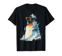 Pingouin Portant des Lunettes de Soleil Motif océan Pingouin Amoureux des Animaux T-Shirt