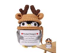Pingouin positif drôle: jouet créatif de souffle, envie avec énergie | porter chapeau, décoration de la maison, cadeau inspirant pour la famille, amis et êtres chers
