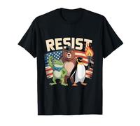 Pingouin Protland Grenouille Ours Résister Protest pour Les militants T-Shirt
