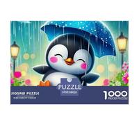 Pingouin Puzzle 1000 Pièces Adultes Et Enfants À Partir De 14 Ans Détente & Relaxation Jeu D'Intelligence De l'art Cadeau Unique 38x26cm/1000pcs