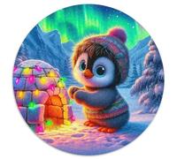 Pingouin Puzzle 1000 Pièces Adultes Et Enfants Dès 14 Ans Scène hivernale Pièces Parfaitement Assorties Jeu Éducatif Challenge Toy Détente Collection 1000pcs (67.5x67.5cm)