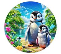 Pingouin Puzzle 1000 Pièces Adultes Et Enfants Dès 14 Ans Scène hivernale Pièces Parfaitement Assorties Jeu Éducatif Challenge Toy Détente Collection 1000pcs (67.5x67.5cm)