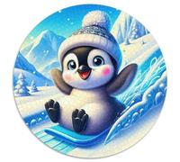 Pingouin Puzzle 1000 Pièces Adultes Et Enfants Dès 14 Ans Scène hivernale Pièces Parfaitement Assorties Jouets De Jeu Stimulants Détente Collection 1000pcs (67.5x67.5cm)