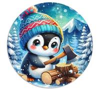 Pingouin Puzzle 1000 Pièces Adultes Et Enfants Dès 14 Ans Scène hivernale Puzzle Adulte Jouets De Jeu Stimulants Détente Collection 1000pcs (67.5x67.5cm)