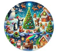 Pingouin Puzzle 1000 Pièces Adultes Et Enfants Dès 14 Ans Scène hivernale Puzzle Classique Jouets Défi Éducatifs Détente Collection 1000pcs (67.5x67.5cm)