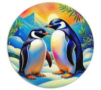 Pingouin Puzzle 1000 Pièces Adultes Et Enfants Dès 14 Ans Scène hivernale Puzzle De Bricolage Coloré Jeu Éducatif Challenge Toy Détente Collection 1000pcs (67.5x67.5cm)