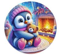 Pingouin Puzzle 1000 Pièces Adultes Et Enfants Dès 14 Ans Scène hivernale Puzzle De Bricolage Coloré Jouets De Jeu Stimulants Détente Collection 1000pcs (67.5x67.5cm)
