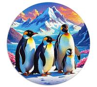 Pingouin Puzzle 1000 Pièces Adultes Et Enfants Dès 14 Ans Scène hivernale Puzzle De Bricolage Coloré Jeu Éducatif Challenge Toy Jeu Relaxant 1000pcs (67.5x67.5cm)