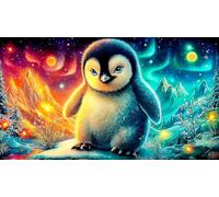 Pingouin Puzzle 1000 pièces Cadeau Unique Jeu éducatif défi Jouet de qualité supérieure Peinture Art pour Adultes et Enfants à partir de 14 Ans 38x52cm/1000pcs