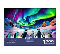 Pingouin Puzzle 1000 Pieces Cadeau Unique Jeu Éduchatif Challenge Toy À De Qualité Supérieure Peinture Art pour Adultes Et Enfants À Partir De 14 Ans 70x50cm/1000pcs