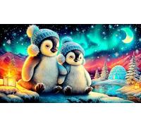 Pingouin Puzzle 1000 pièces Educa Cadeau Unique De l'art Décoration Jeu éducatif Challenge Toy pour Adultes et Enfants à partir de 12 Ans 75x50cm/1000pcs