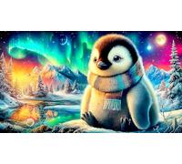 Pingouin Puzzle 1000 pièces Educa Jeu D'Intelligence Décoration Intérieure Jeu éducatif Challenge Toy pour Adultes & Enfants des 14 Ans 75x50cm/1000pcs