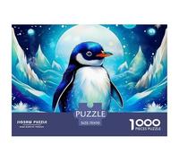 Pingouin, Puzzle De 1000 Pièces, Activité Sociale Interactive Encourageant Collaboration Et Challenge, Idéal pour Jeux Familiaux Ou Sessions Entre Amis, Adapté Aux 12 Ans Et Plus, 70x50cm/1000pcs