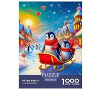 Pingouin, Puzzle De 1000 Pièces, Défi De Réflexion Captivant Offrant Plaisir Et Détente, Activité Agréable pour Moments Solitaires Ou Partagés, Adapté Aux 12 Ans Et Plus, 52x38cm/1000pcs