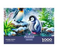 Pingouin, Puzzle De 1000 Pièces, Détails Riches Et Couleurs Vives, Idéal pour Encadrement, pour 12 Ans Et Plus, 70x50cm/1000pcs