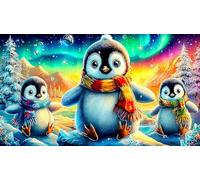 Pingouin Puzzle de 1000 pièces pour Adultes Jeux éducatifs Classiques Jeux de Puzzles stimulants 38x26cm/1000pcs