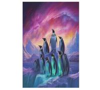 Pingouin Puzzle en Bois 1000 Pièces pour Adultes Et Enfants, Puzzles Impossible, Jeu De Patience Coloré, Jeu D'adresse pour Toute La Famille, À Partir De 12 Ans (78×53cm)