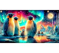 Pingouin Puzzles 1000 Pieces Cadeau Unique Jeu éducatif Challenge Toy de qualité supérieure Peinture Art pour Adultes et Enfants 75x50cm/1000pcs