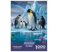 Pingouin Puzzles 1000 Pieces Cadeau Unique Jeu Éducatif Défi Jouet À De Qualité Supérieure Peinture Art pour Adultes Enfants 38x26cm/1000pcs