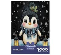 Pingouin Puzzles 1000 Pièces Cadeau Unique Jeu Éduchatif Challenge Toy À De Qualité Supérieure Peinture Art pour Adultes Et Enfants À Partir De 12 Ans 38x26cm/1000pcs