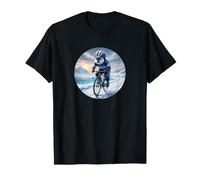 Pingouin Rigolo sur vélo de Course dans la Neige et la Glace T-Shirt